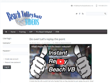 Tablet Screenshot of beachvolleyballvideos.net